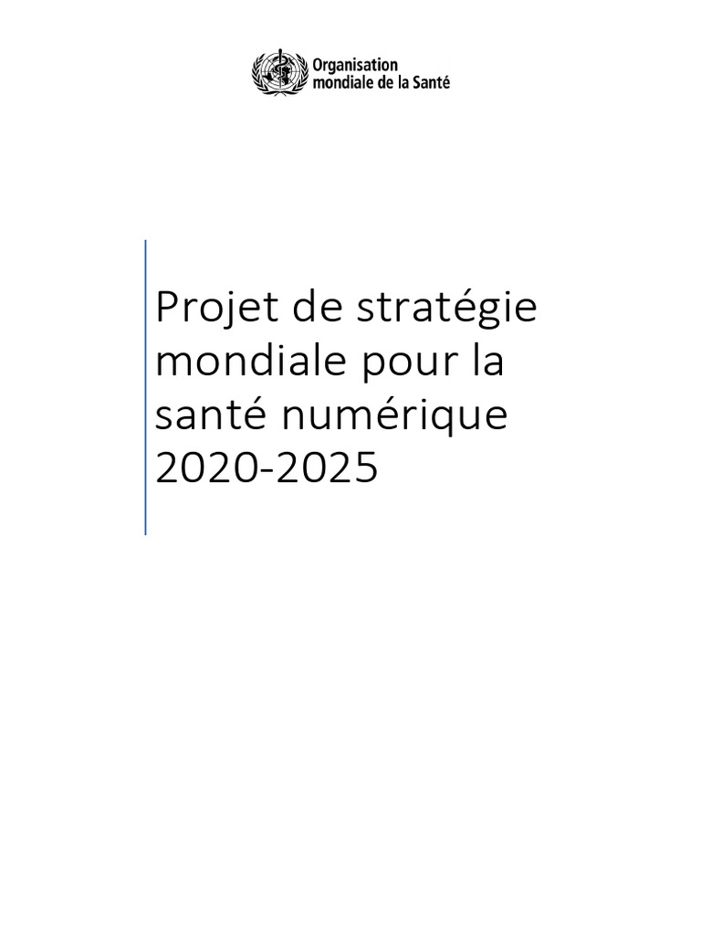 La Santé Numérique OMS | PDF