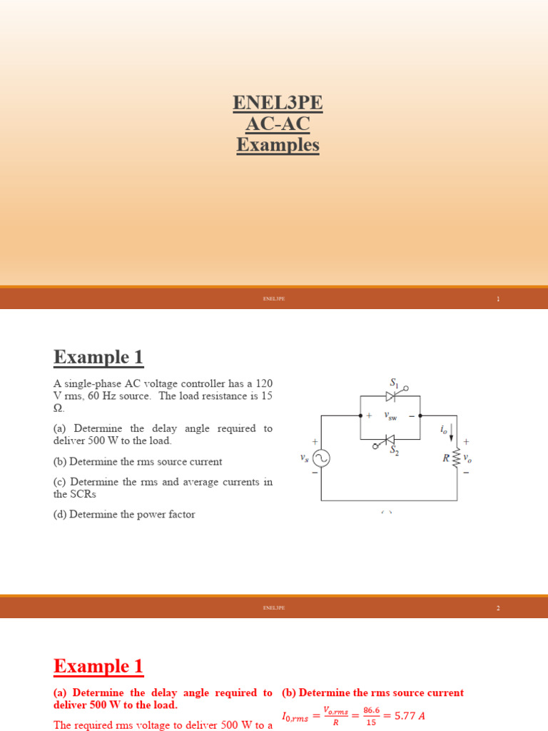 ENEL3PE Examples 03 AC-AC | PDF
