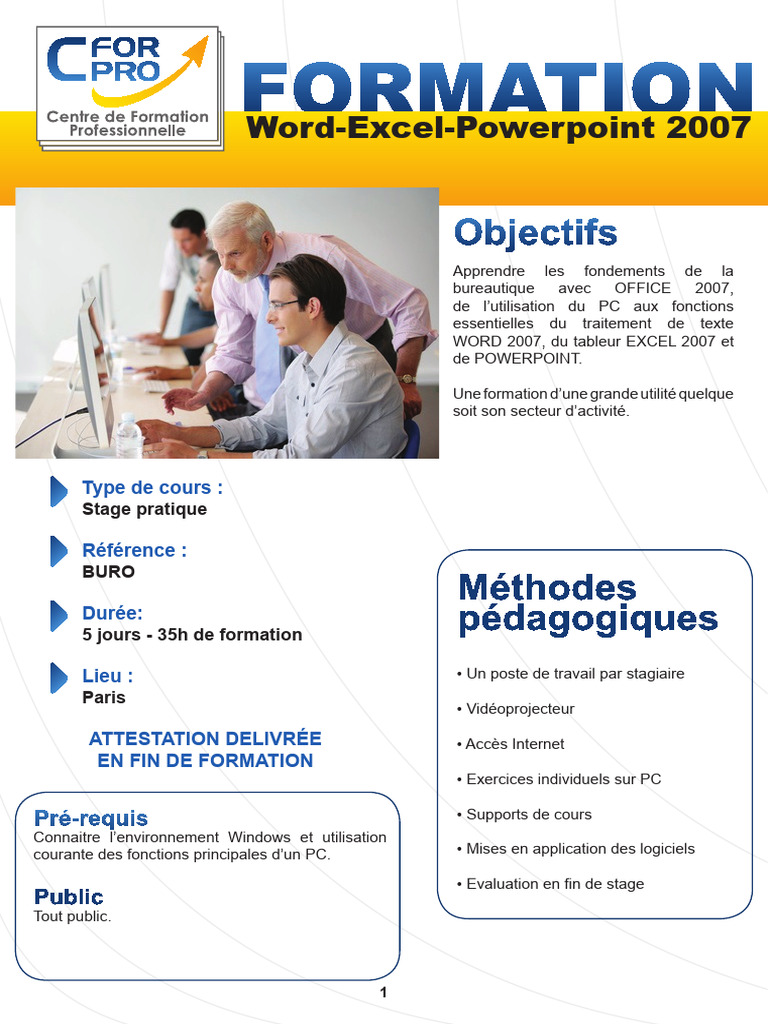 Formation Bureautique Word Excel | PDF