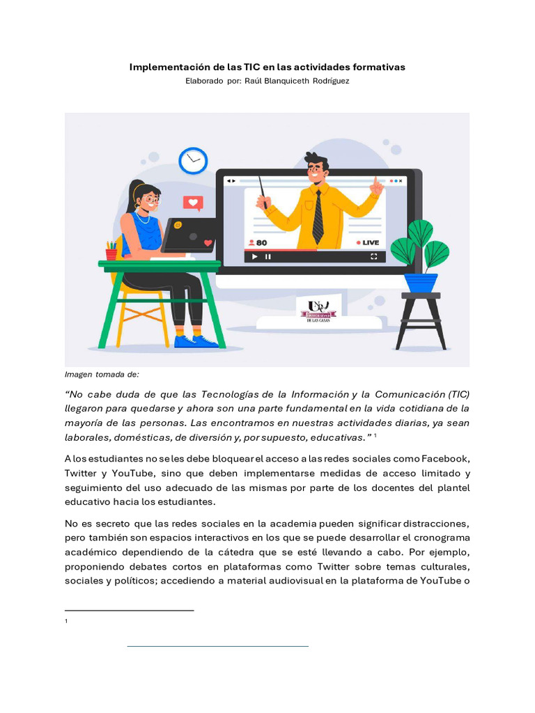 Uso de Las TIC en La Educación | PDF