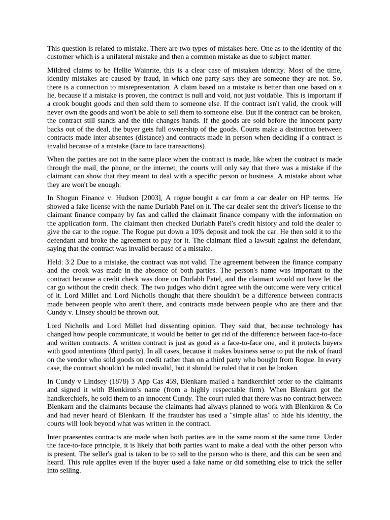 Mistakes - Exam | PDF