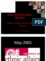 Photo Montage. 10 Years of Office of Ethnic Affairs