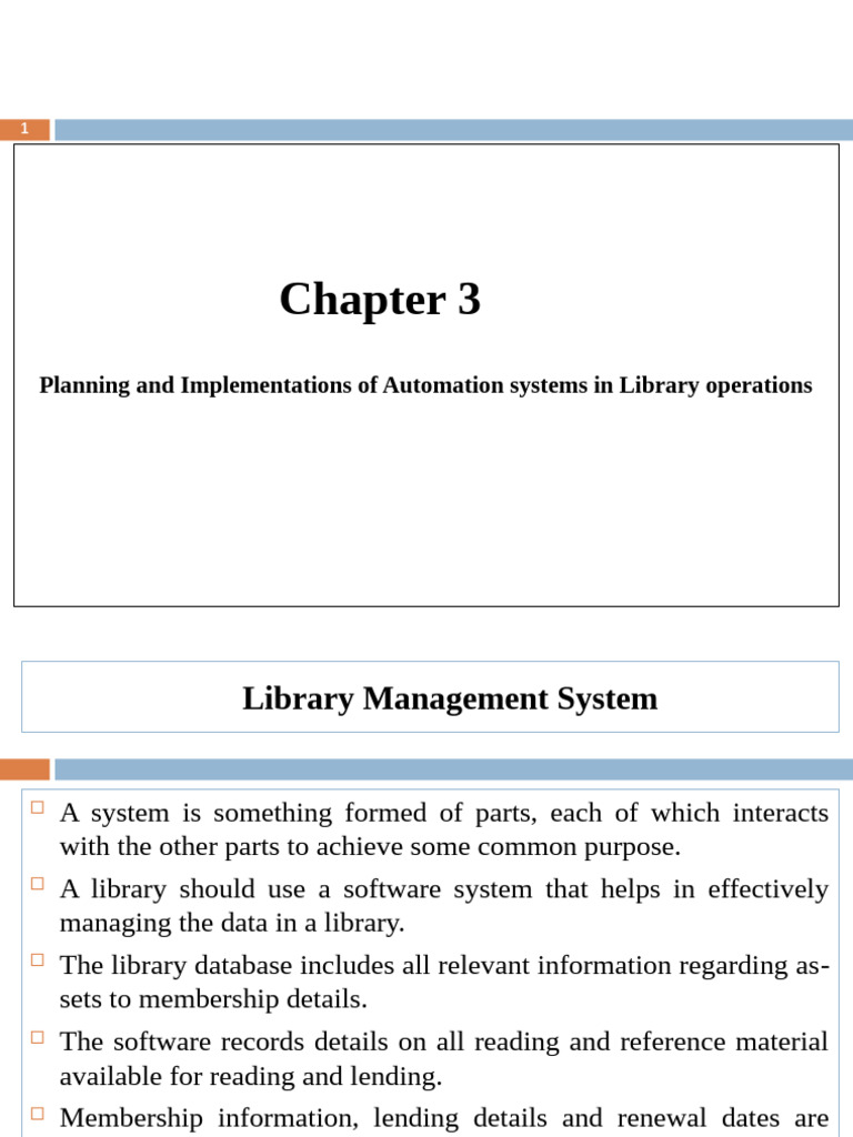 Chapter 3 Library Automation | PDF | Libraries | Library Science