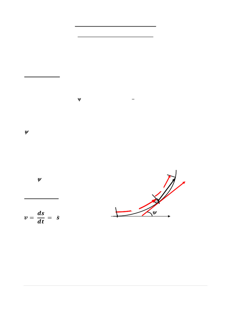 LECTURE (3) - Intrinsic coordinates-MODIFIED | PDF