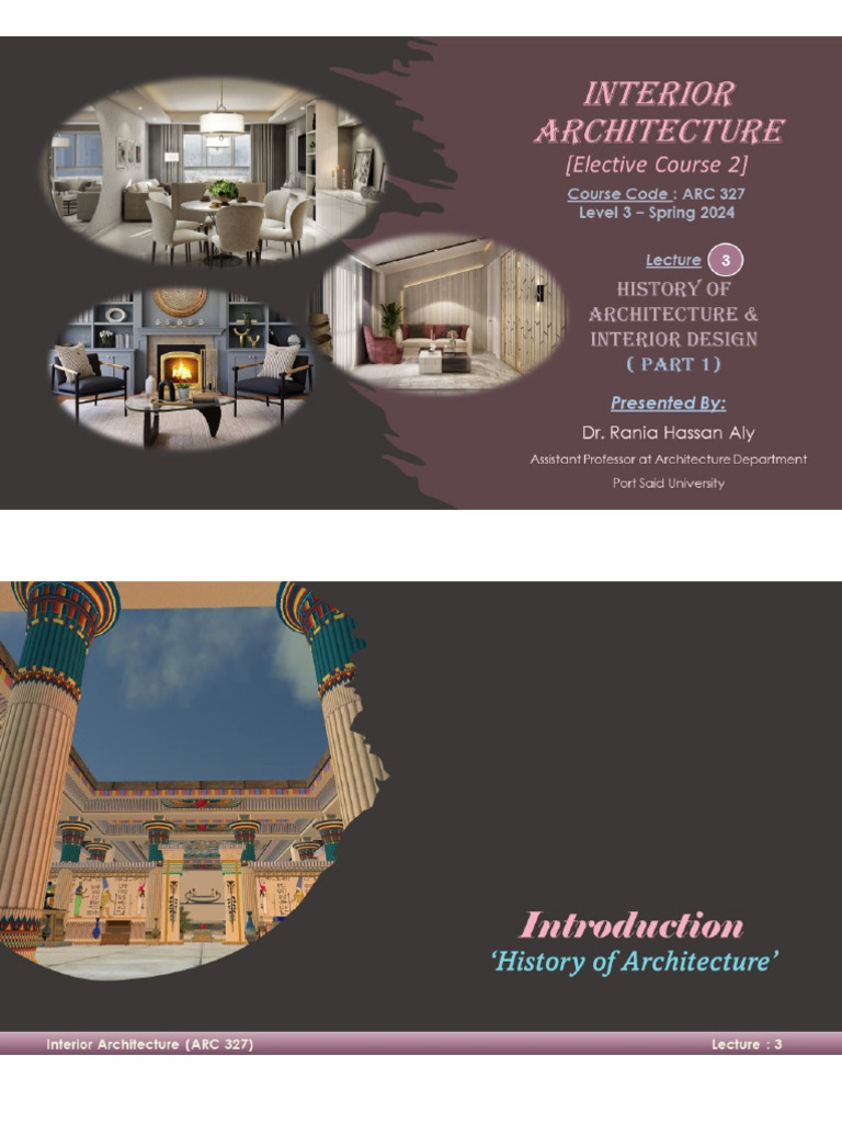 Interior Design Lecture | PDF