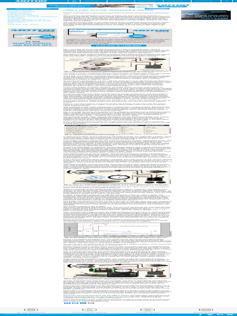 Ford's Evap System: Operation & Testing | MOTOR | PDF