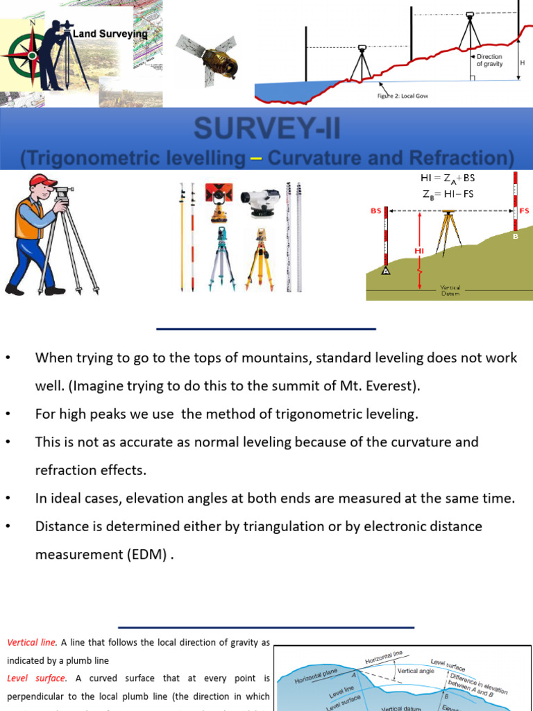 Lec - 1 - 2 - Trig - Levelling - LMS | PDF
