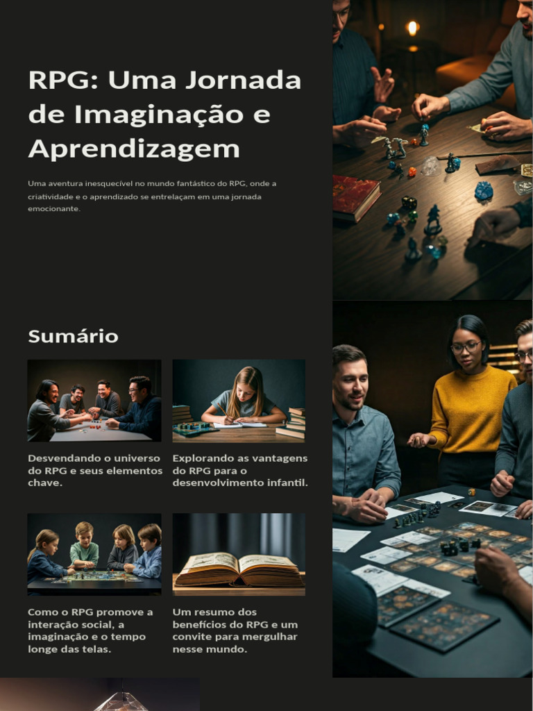 RPG Uma Jornada de Imaginacao e Aprendizagem | PDF