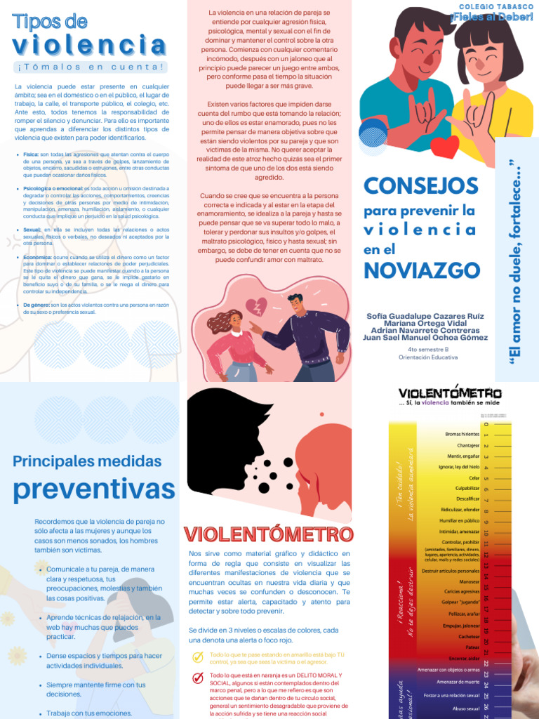 Consejos para prevenir la violencia en el noviazgo | PDF