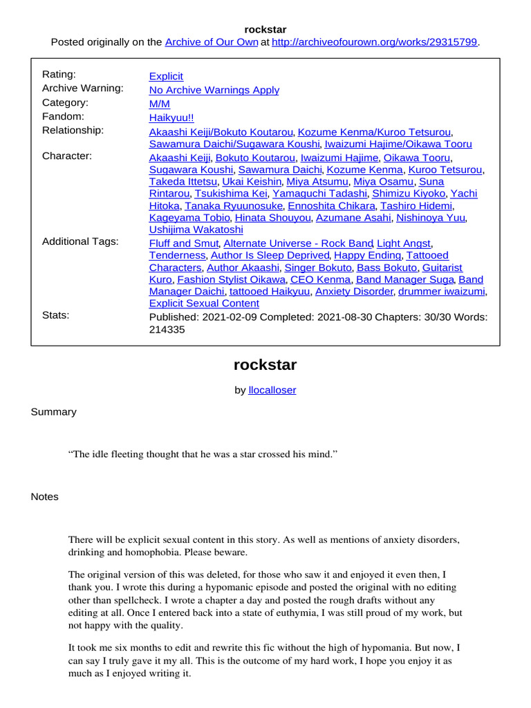 Rockstar | PDF