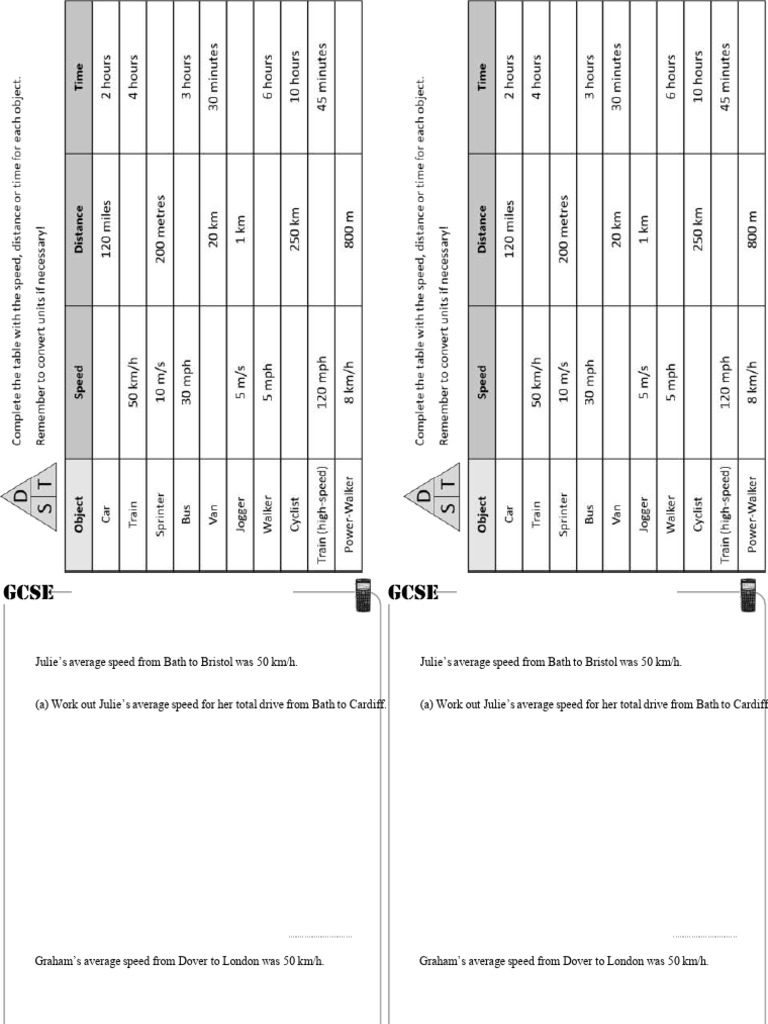 Speedworksheet | PDF | Qualifications | Quantity