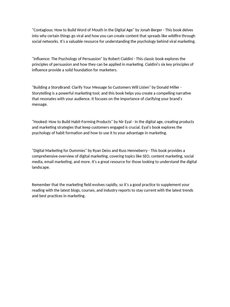 Book Of Marketing Pdf