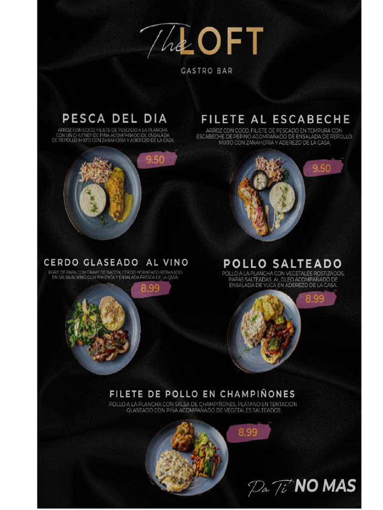 Menu Medio Dia | PDF