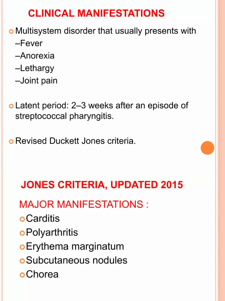 Clinical Manifestations of ARF | PDF