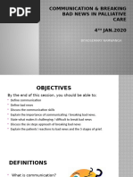 SPIKES Framework for Breaking Bad News | PDF | Palliative Care ...
