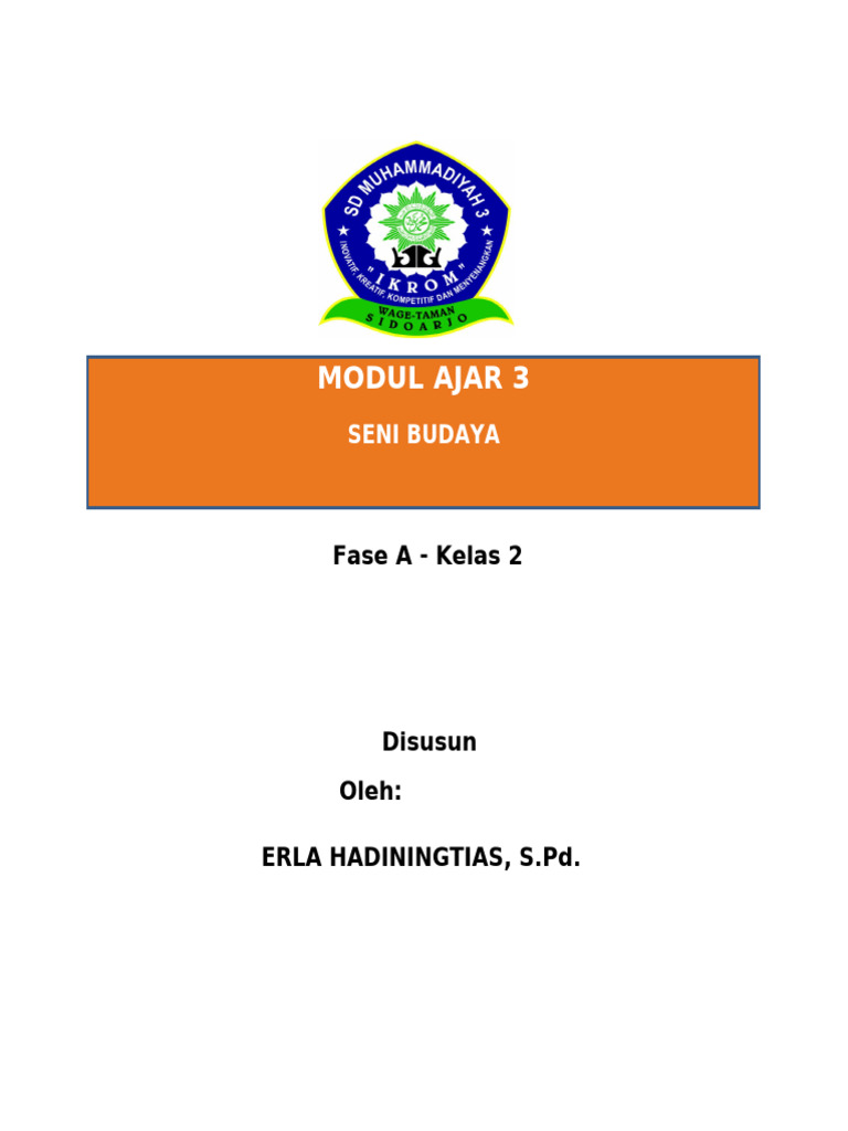 Modul Ke 3 Seni Budaya Pdf