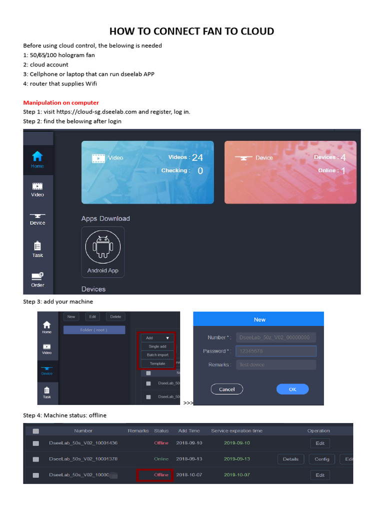 Connect Your Hologram Fan to Cloud | PDF | Wi Fi | Mobile App
