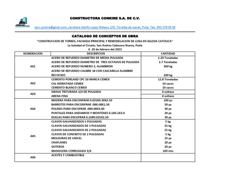 Servicios y Construcciones S.A. de C.V | PDF | Ingeniería de ...