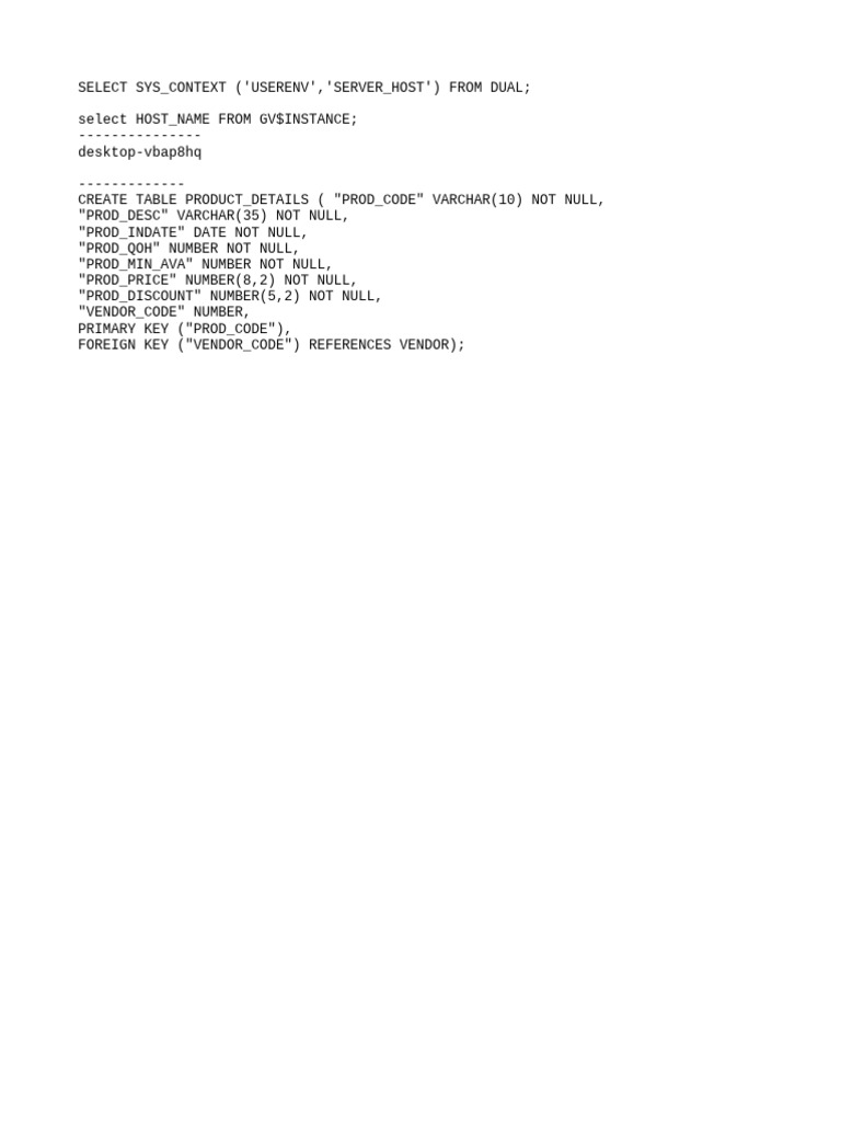 Code sql practice pdf