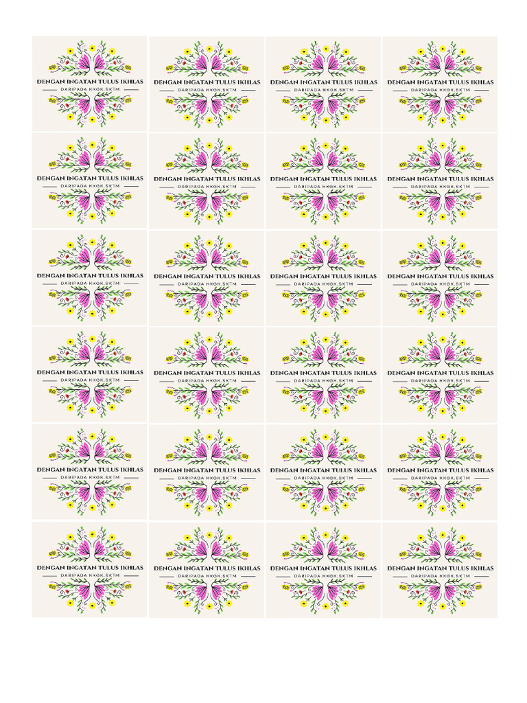 Sticker Doorgift | PDF