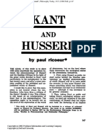 [1966] Ricoeur, p - Kant and Husserl