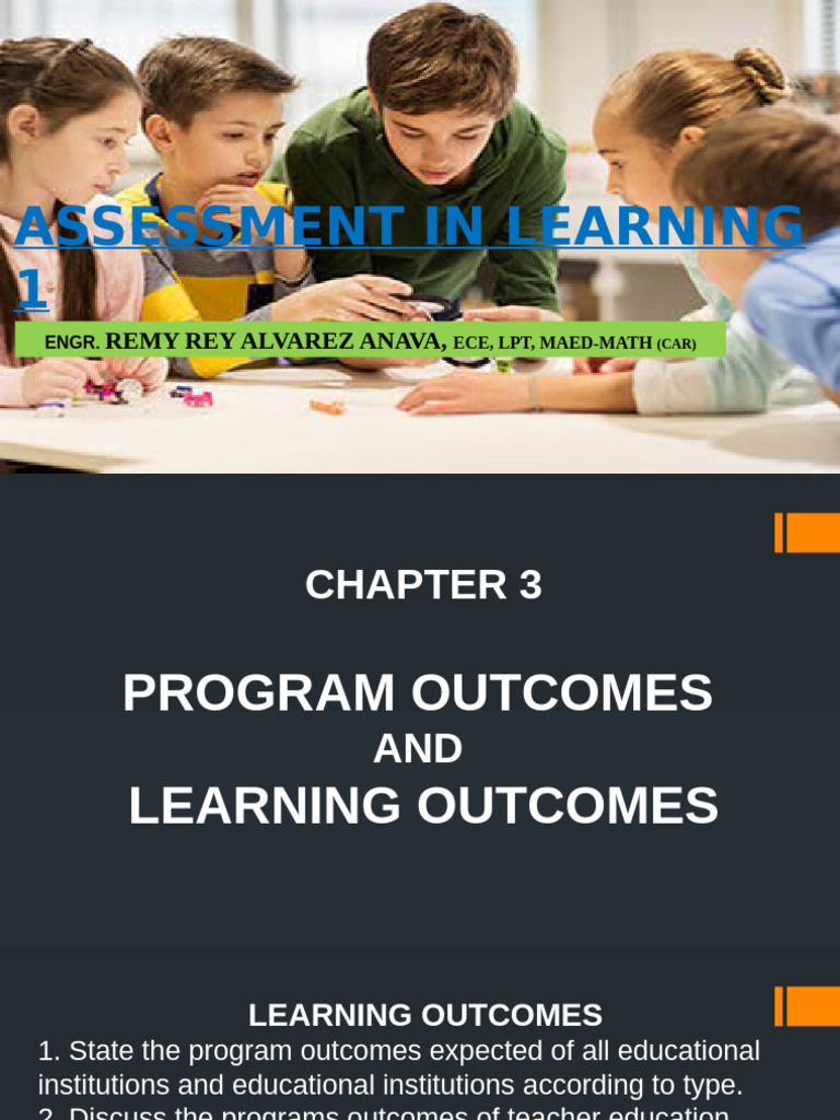 Program and Learning Outcomes in Education | PDF | Learning | Attitude ...