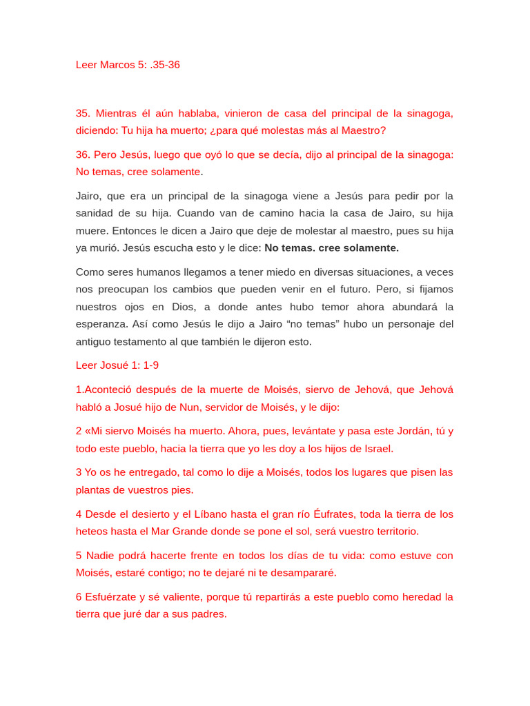 Leer Marcos 5 | PDF