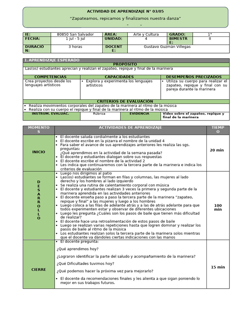 1° - AyC - Act 3 - U4 - 2024 | PDF