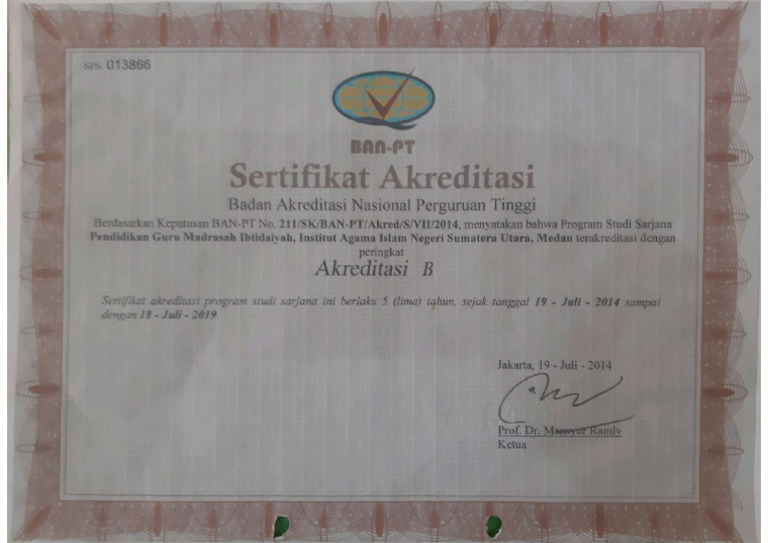 Akreditasi THN 2014 2019 | PDF