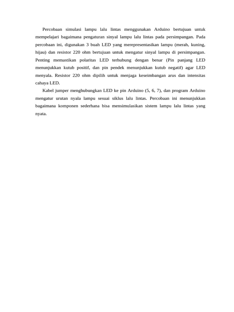 Pembahasan traffic light pdf