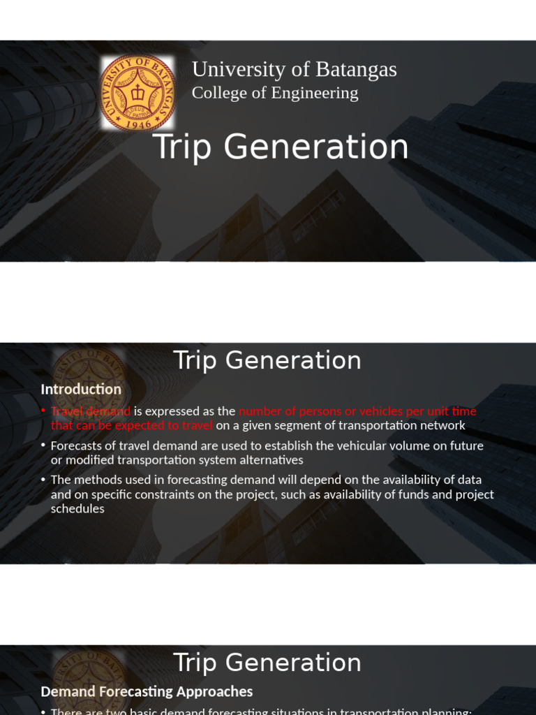 Tripgeneration | PDF
