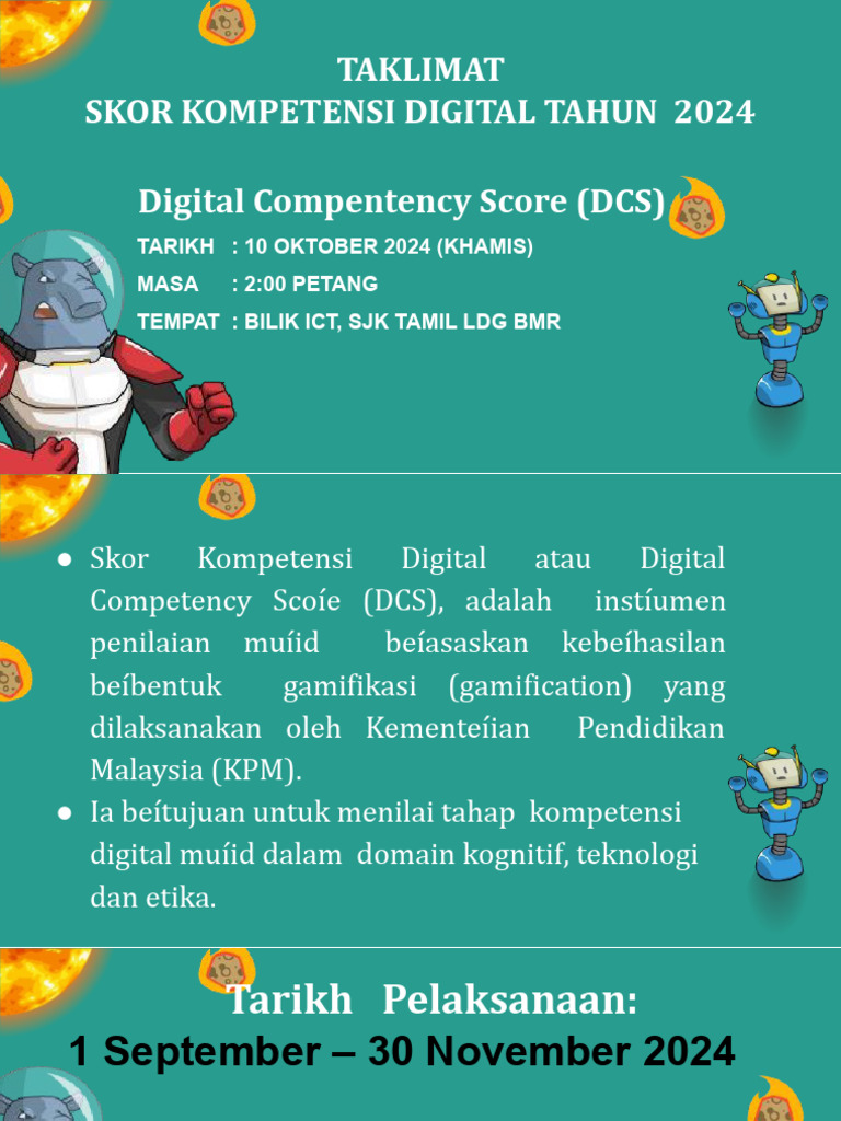 Taklimat Digital Compentensi Score 2024 | PDF