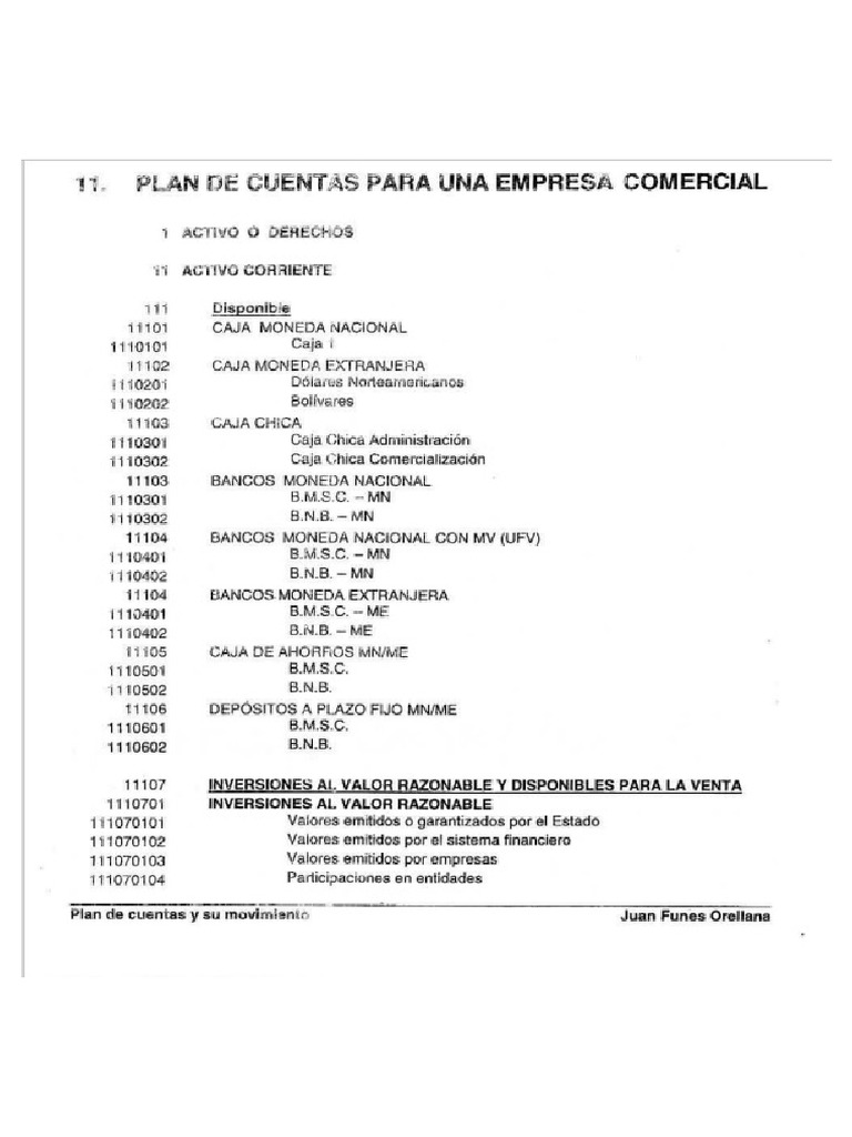 PLAN Y MANUAL DE CUENTAS | PDF