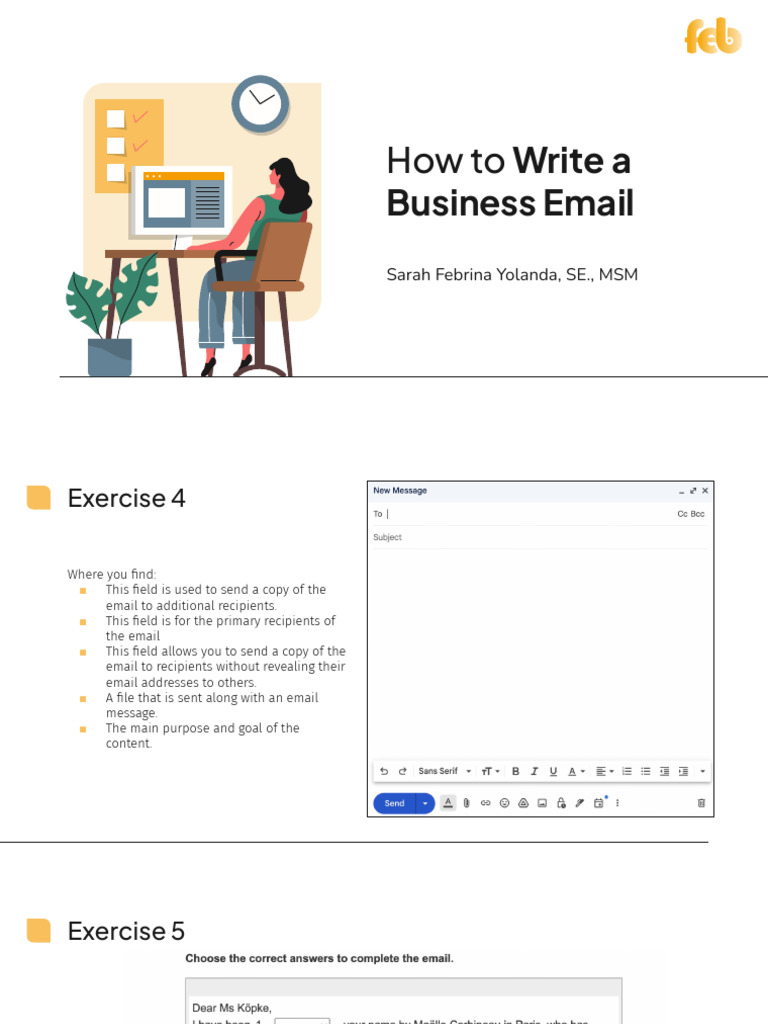 Exercises of Email | PDF
