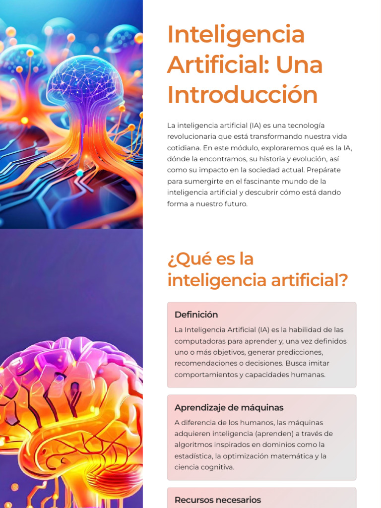 Inteligencia Artificial | PDF | Inteligencia artificial | Informática