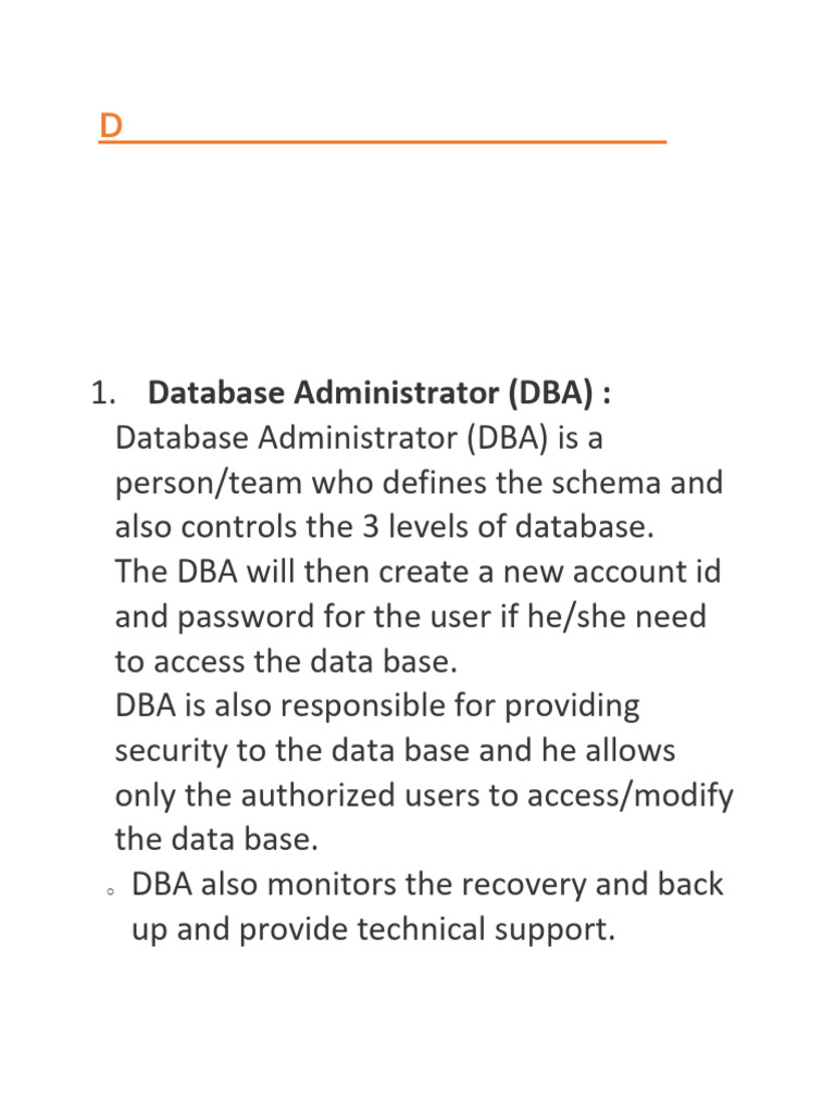 Database Users | PDF