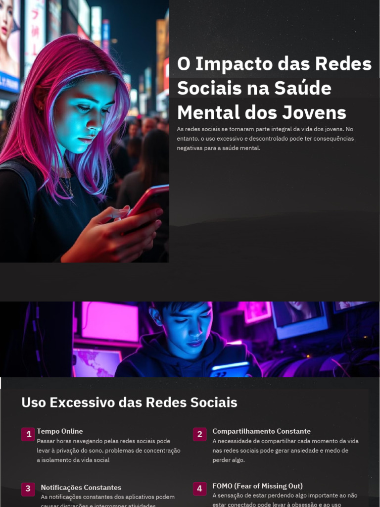 O Impacto Das Redes Sociais Na Saude Mental Dos Jovens PDF | PDF