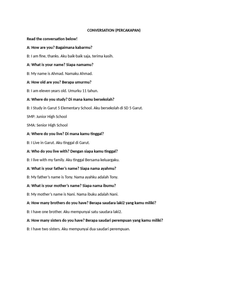 CONVERSATION | PDF
