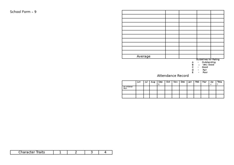 School form 9 new format pdf
