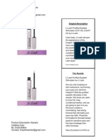 Li Lash Purified Eyelash Stimulator Product Description Sample