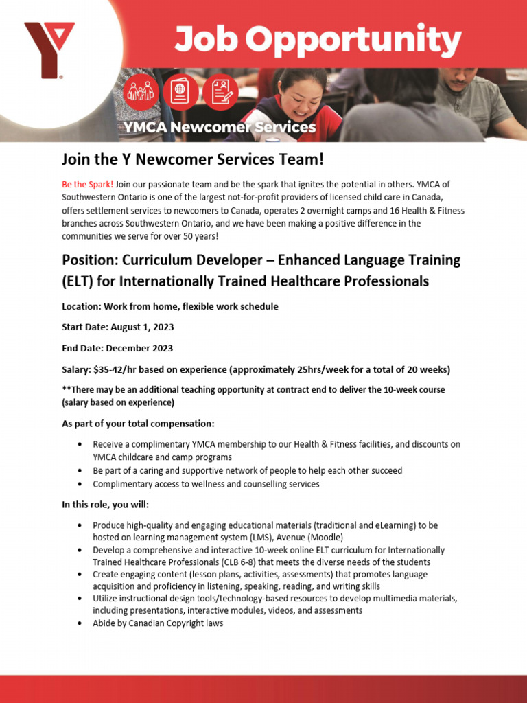 Job Posting - ELT Curriculum Developer2 | PDF