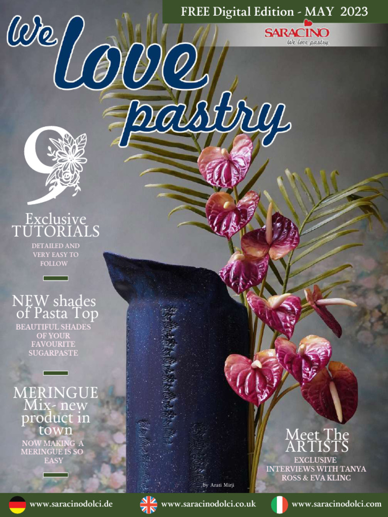 Saracino Free Monthly Cake Decorating Magazine We Love Pastry May 2023 | PDF