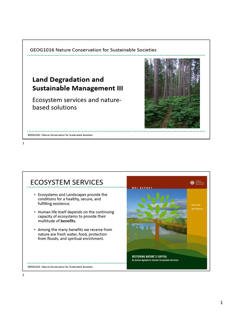 Week#7 - EcosystemService | PDF