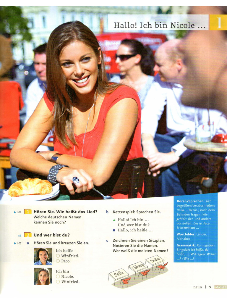221128 1201 - KB - Lektion 1 - Hallo - Ich bin Nicole | PDF