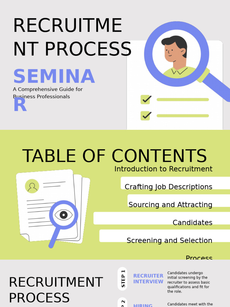 Modern Illustrative Recruitment Process Seminar | PDF