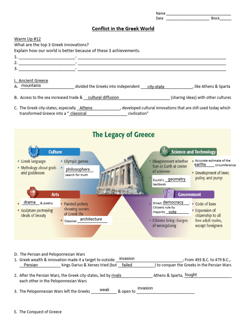 Kami Export - 3. Conflict in The Greek World | PDF