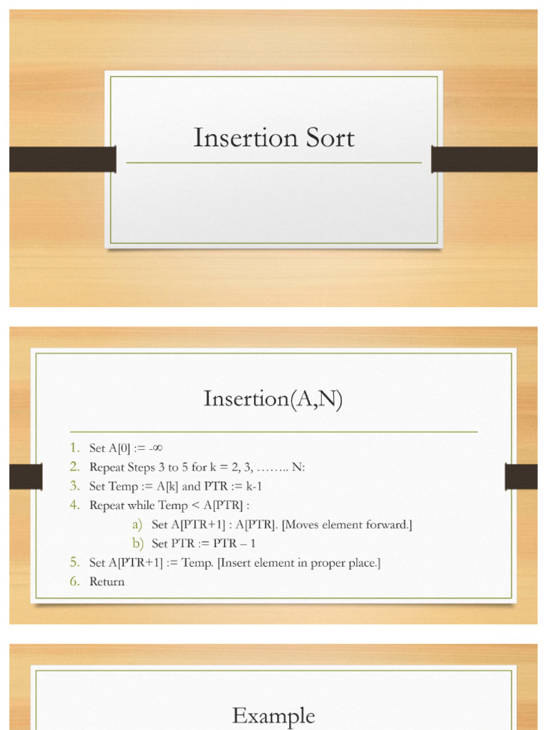 5 Insertion Sort | PDF