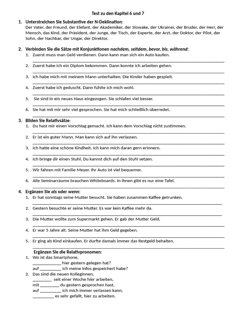 Test 6 Und 7 | PDF