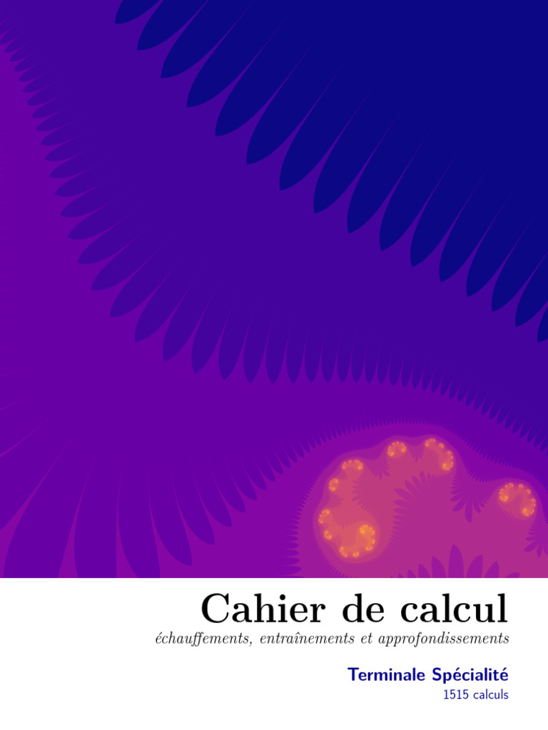 Cahier de Calcul Terminale Specialite v1.4.2 PDF — free download