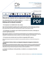 Instalación HVAC: Dirección de rotación de compresores trifásicos